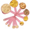 Septe Plastic Pink Measuring Cups and Spoons Set of 11,