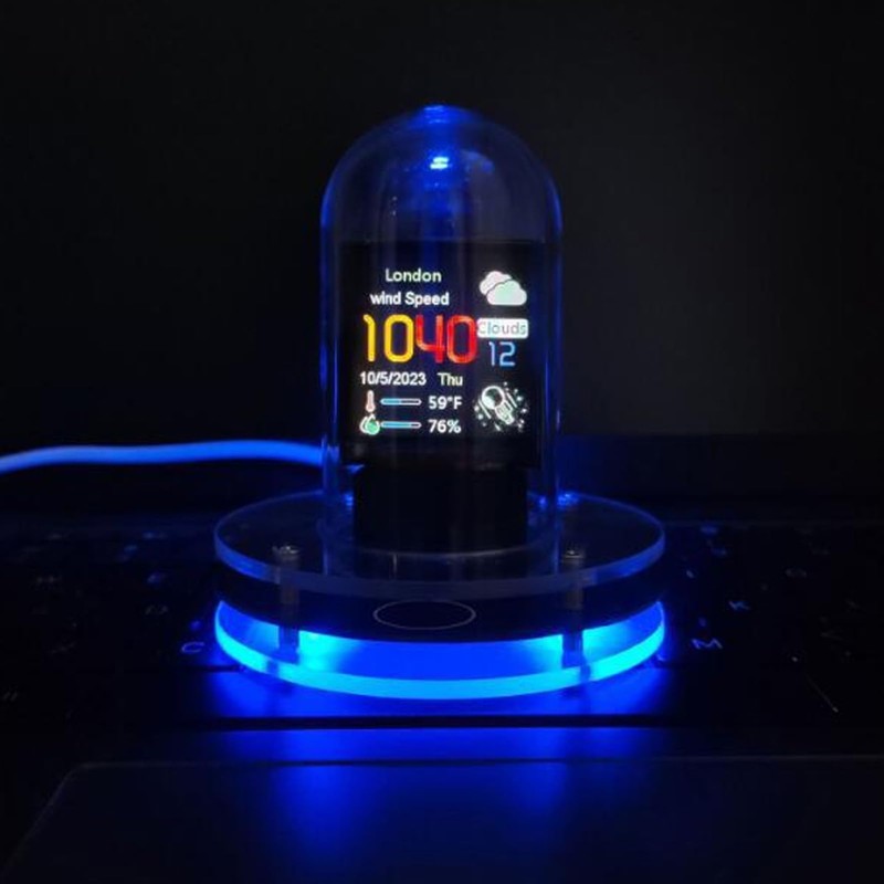 Generic Nixie Tube Clock, RGB Digital Clock with Electronic Album