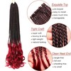 ABIELIU French Curl Braiding Hair Extensions Crochet Braids Hair Extensions