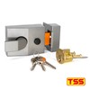 TSS Standard Non-Deadlocking Nightlatch, 60mm Backset, Complete with Rim Cylinder