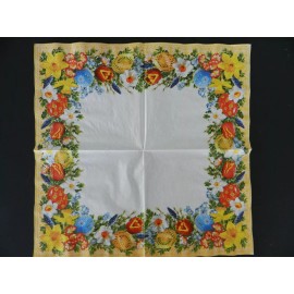 Unbranded 2 (Two) Single Lunch Size 3 Ply Easter Paper Napkins for Decoupage Craft Easter