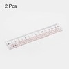 sourcing map 2pcs Straight Ruler 15cm Metric Clear Measuring Tool