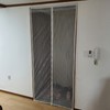 White Easy-Install Velcro Striped Mosquito Net for Entrance Doors White