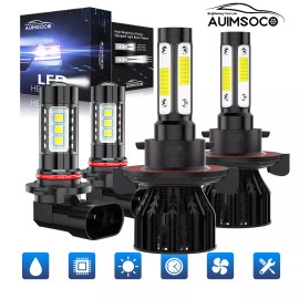 AUIMSOCO 4sides Led Headlight High Low Beam Fog Light For 2005-2020 Ford F-350 Super Duty
