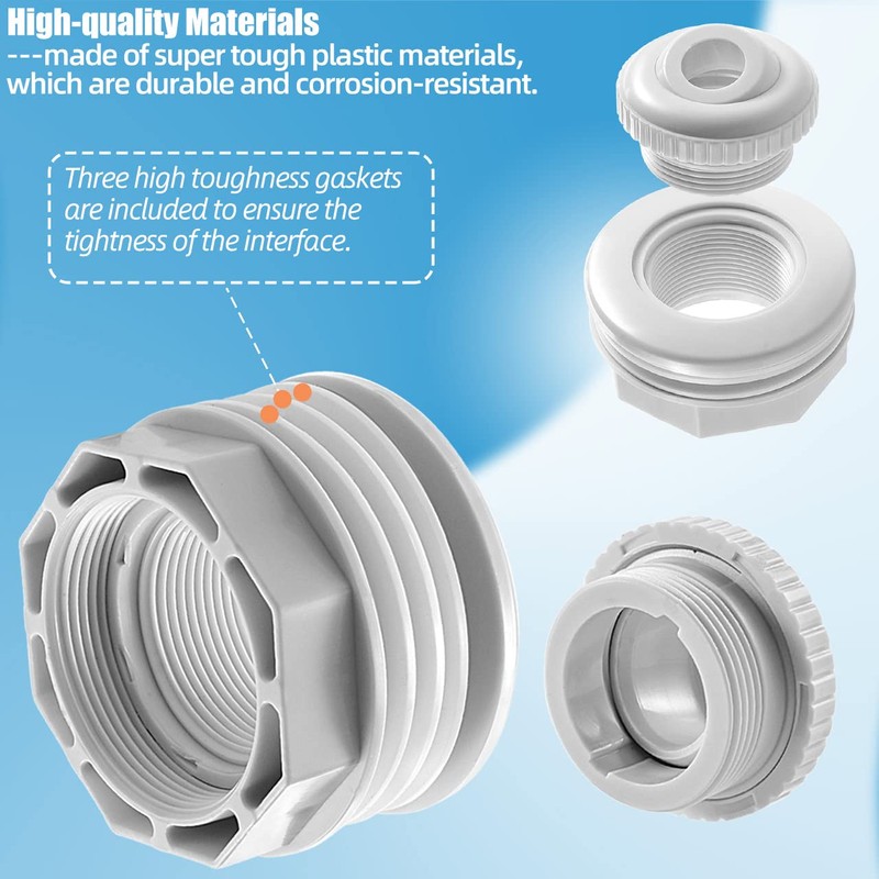 Pool Jet Nozzles, 3/4" Directional Flow Eyeball Inlet Jet Fitting