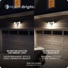 GLOBE 180-Degree 240 W Twin Head White Hardwired Motion Sensor