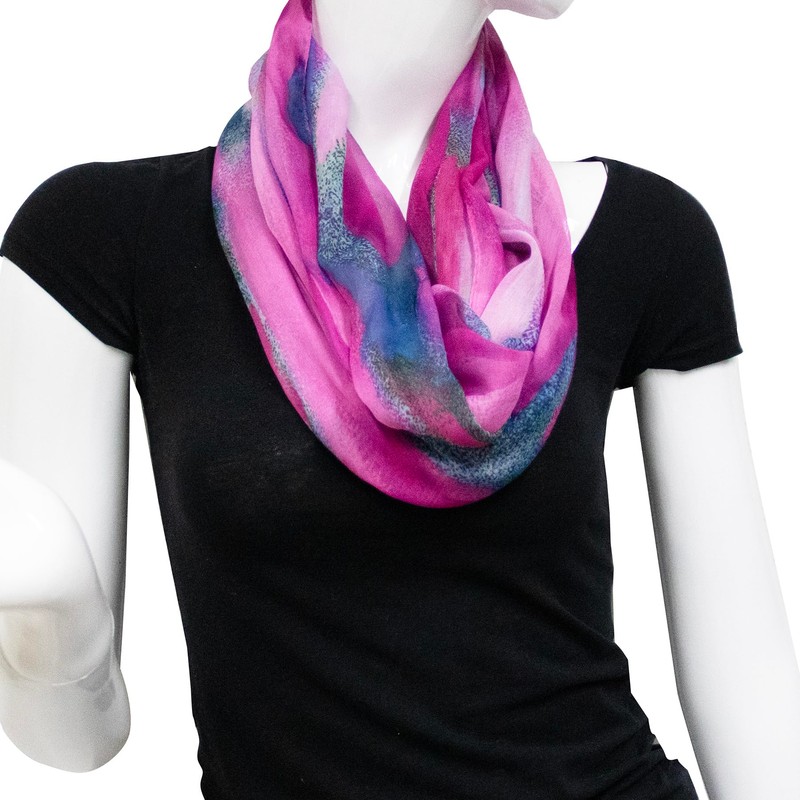 Gloop Loop Tube Scarf for Women Scarf Silky Airy Light