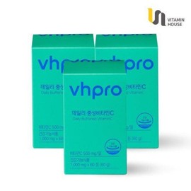 Vitamin House 비타민하우스 데일리 속편한 중성비타민C 3병(6개월분) Vitamin House Daily Easy Neutral Vitamin C 3 Bottles (6 Months Supply)