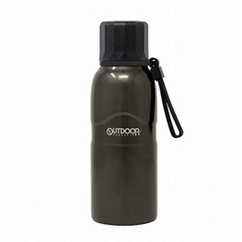 Outdoor Products 314-476 Stainless Steel Sports Bottle, 16.9 fl oz (500 ml), Black