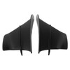 1 Pair Motorcycle Front Winglet Aerodynamic Wing Universal Black Replacement