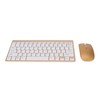 Smart Wireless Keyboard Mouse Kit Silent LED Indicator Waterproof Power