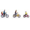 NOCH® Family on a bicycle trip, figure set for the