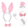 BESPORTBLE Rabbit Ear Headband Pink Plush Party Accessories Lightweight Costume