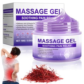 Joint & Muscle Therapy Gel for Soothing Paines Relief, 100g Massage Gel for Back, Muscles, Wrists, Knees, Neck & Shoulders, Warming Gel Supports Natural Muscle Relaxation & Comfort