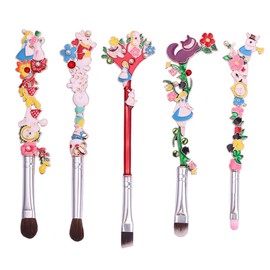 TOVINANNA 5pcs Cartoon Fairy Makeup Brush Eyebrow Eyeshadow Lip Brushes for Cosmetics for Birthdays Holidays