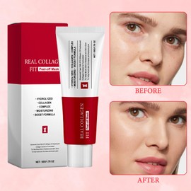 3 Pieces Collagen Night Wrapping Mask Collagen Mask Overnight Glass Skin Mask Korean Collagen Mask Face Overnight Collagen Mask Korea Elastic Moisturising for All Skin Types with Brush