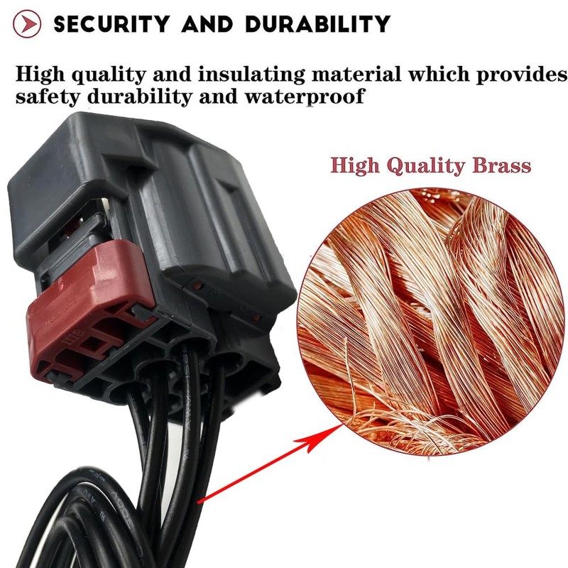 LIZAPUS Headlight Connector Harness Pigtail Plug Compatible with 2011-2014 Chrysler