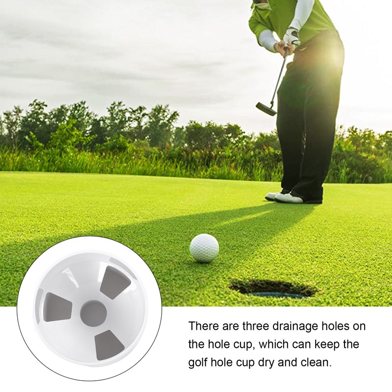 Practice Golf Hole Pole Cup Flag Stick Detachable 2 Section