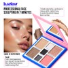 Contouring Face and Eyes Palette / 02 Super Power, Pro