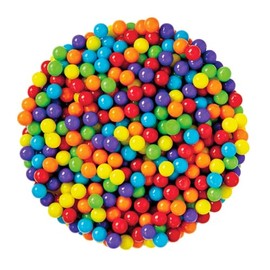 Snack Attack Assorted Mini Jawbreakers Hard Candy Vibrant Rainbow Colors Long-Lasting Sweetness Double Bagged Double Sealed Fun Treat Kids & Adults 10lb Bag