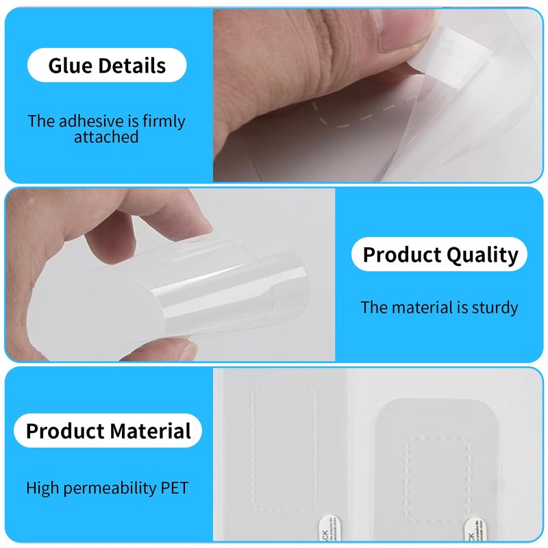 12 Pcs Electrostatic Windshield Dashcam Stickers, Prevent Scratching & Falling,