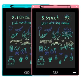 2 Pack LCD Writing Tablet for Kids, Colorful Screen Drawing Board,8.5inch Board Writing Tablets, Boogie Board Writing Tablet, Handwriting Doodle Toys Gift for Old Boy Girl