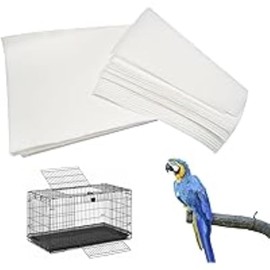 Bird Cage Liner Custom Cut Low Cost-High Grade 40lb Poly Coated up to 30x30 150 Sheets Poly Bird Cage Liner (P.C. Any Custom Size up to 24 Inch X 24 Inch)