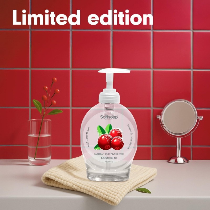 Softsoap Holiday Limited Edition Hand Soap Set, 6 Bottles, Gingerbread,