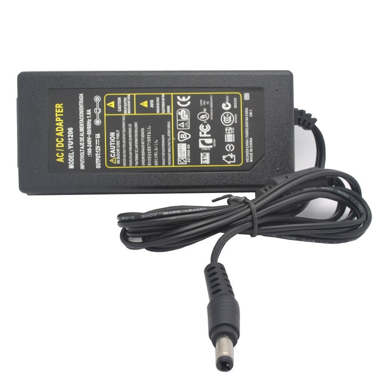 JnDee 12V 8A 96W AC DC Power Supply Adaptor Transformer,