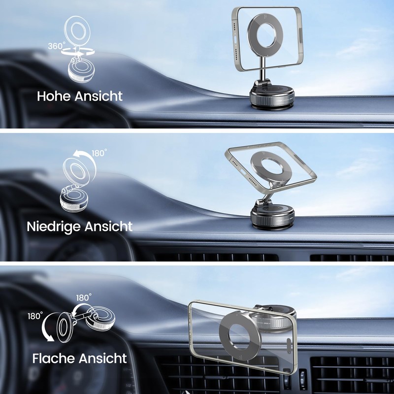 homeasy Magnetic Phone Holder Black