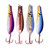 Professional Grade 4 Pack Fishing Spoons - Dr Spoon Uv