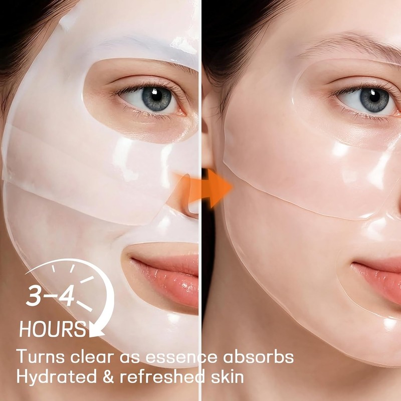BioZazzle BioCollagen Real Deep Facial Mask Moisturizing Overnight Hydrogel Minimizes