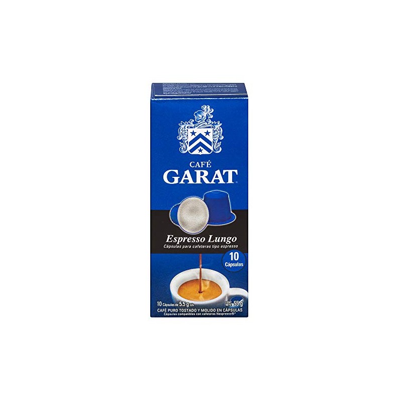 Garat GARAT CAPS ESP LUNGO 5G  , Café, 55 gramos