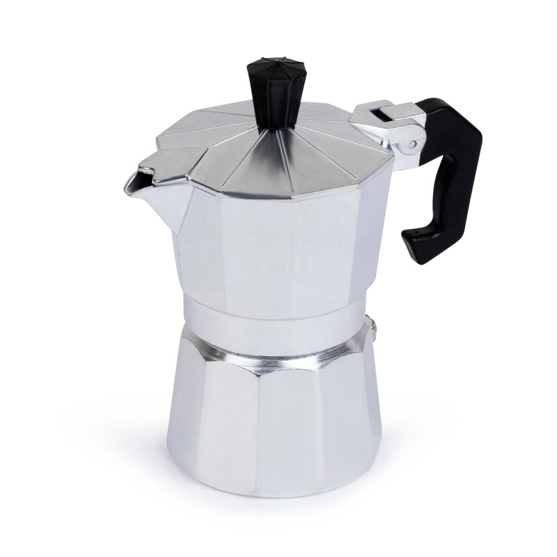 1 Cup Espresso Coffee Maker – Durable Aluminum, Fast Brewing,