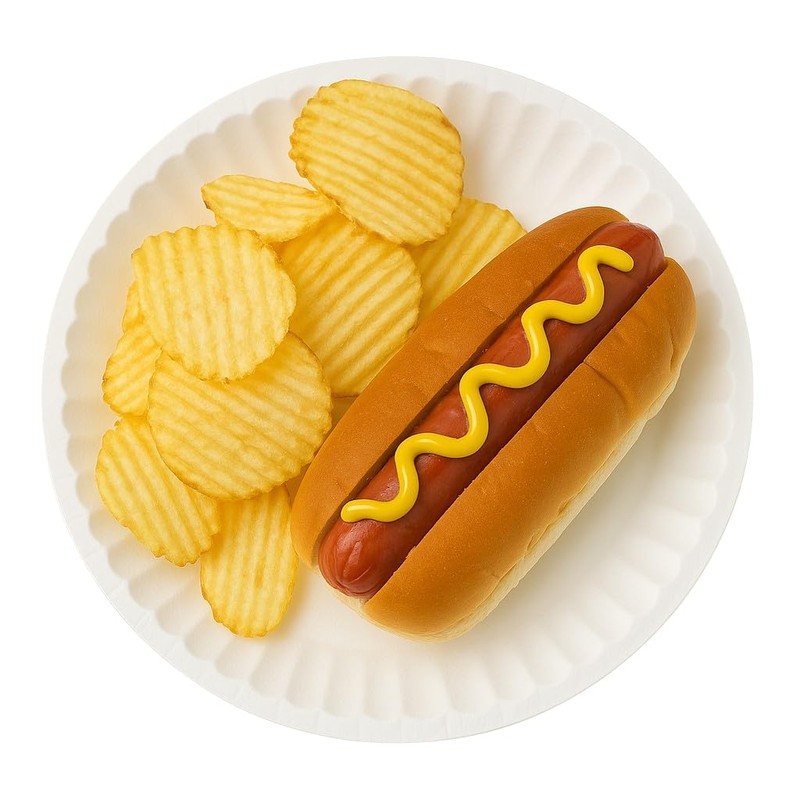 Pakomat Paper Plates 23 cm Pack of 50 Disposable Plates