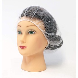 Food Service Hair Nets, Latex Free, White, 18 Inches, 2000 Pack