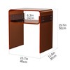 solaround Clear Acrylic End Table 2-Tier Bedside Nightstand for Living