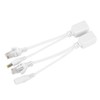 Tosuny 10 Pares Cable PoE Ethernet PoE Pasivo Adaptador Inyector