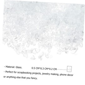 BIUDECO 1bag Irregular Crushed Glass Nail Art Charms Diy Epoxy Fillers for Creative Nail Designs Unique Manicure Accessories for Stunning Craft Projects