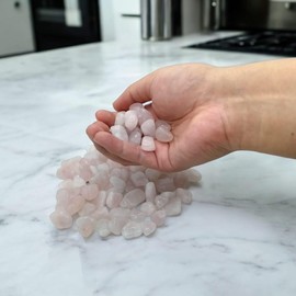 Polished Quartz Light Rose Crystal – 1 lb Natural Healing Stone for Home Décor, Meditation & Energy Balancing | Size 0.5-1.0 inch | Bulk Pack Quartz