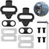 Bike Cleats Kit, Clipless SPD Mountain Bike Pedals Cleat Set,