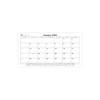 2026 Black Leather Wall Calendar with Refill/Insert - Luxury Leather