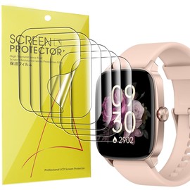Compatible for YMZ Smartwatch Screen Protector,Lamshaw Full Coverage TPU Clear Film Compatible for YMZ Smartwatch TGW01-1.85 ” (TPU-6 Pack)