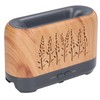 Humidifier 200ml Aroma Diffuser Wood Grain Flame Pattern Light Low