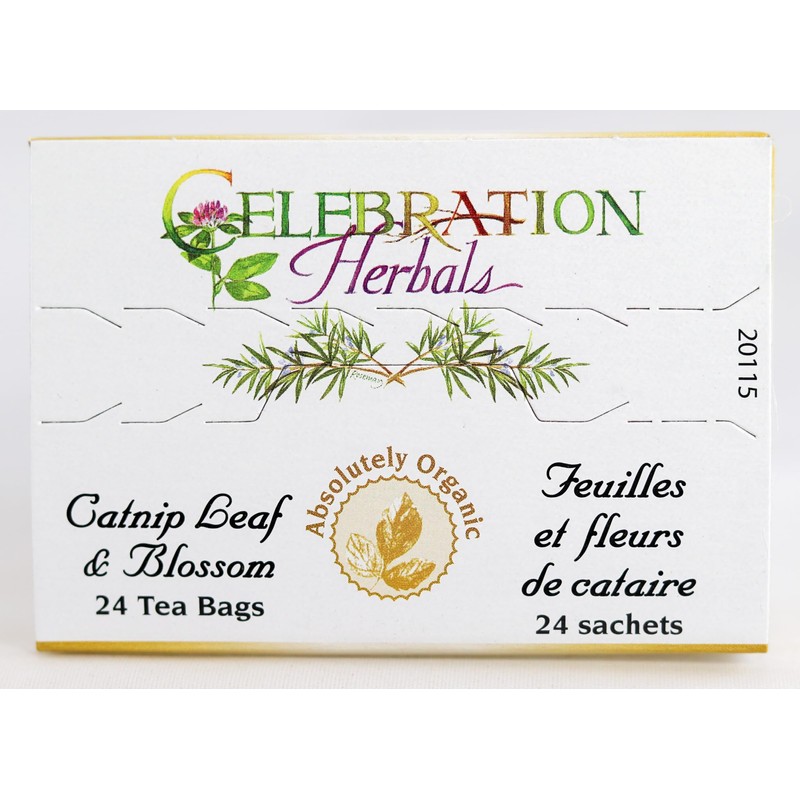 Celebration Herbals Organic Catnip Leaf and Blossom Tea Caffeine Free