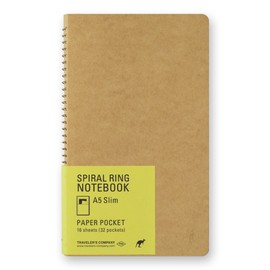Travelers Notebook Spiral Ring A5 Slim Paper Pocket Kangaroo 2 Pack 15246006