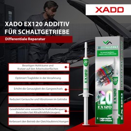 XADO EX120 Transmission Oil Additive (8ml) for Manual Transmission, Differentials & Transfer Cases. Reduces Noise, Wear & Vibration, Protects & Repairs