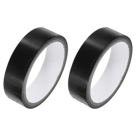 MECCANIXITY Colorful Craft Gaffers Tape Rolls Black 1" X 6 Yards Matte Gaffers DIY Photo Albums for Gifts Decoration Backdrop Cables Floor Taping 2 Pcs