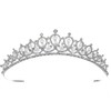 SAMKY Sparkling Rhinestone Crystal Beads Bridal Tiara Crown T1199