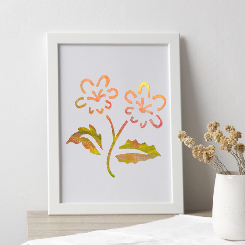 Grevosea 20 Piece Painting Stencils Set Wild Flowers Stencils Animal